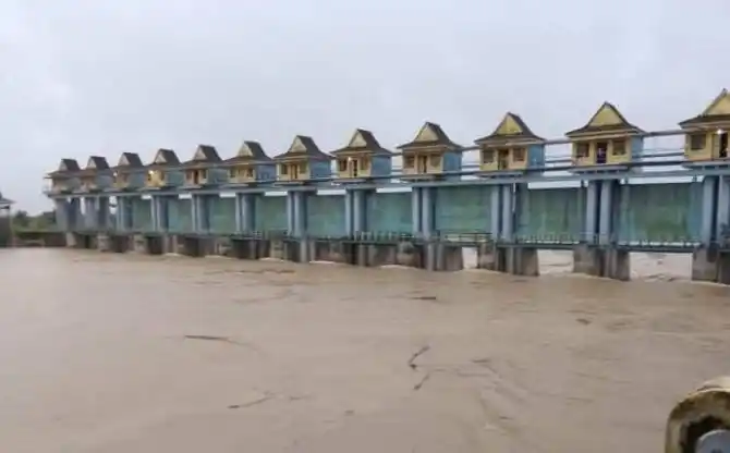 Sungai Wampu di Langkat Meluap (Foto: Repro)