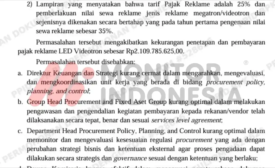 Laporan Hasil Pemeriksaan (LHP) yang dirilis Badan Pemeriksa Keuangan kembali membongkar borok tata kelola pembiayaan perbankan nasional. Dalam LHP Nomor 30/AUDITAMA VII/PDTT/9/2024 tertanggal 4 September 2024 oleh Auditorat Utama Keuangan Negara VII (Foto: Dok MI)