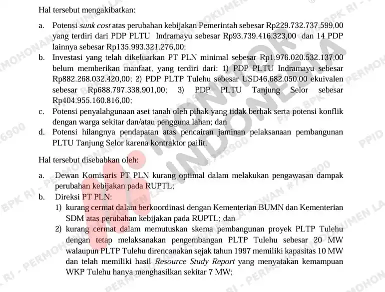 Laporan Hasil Pemeriksaan (LHP) atas kepatuhan pengelolaan pendapatan, biaya, dan investasi dalam penyediaan tenaga listrik tahun 2023 PT Perusahaan Listrik Negara (Persero), anak perusahaan, dan instansi terkait lainnya di DKI Jakarta, Jawa Barat, Jawa Tengah, Jawa Timur, Bali, Sumatera Utara, Riau, Kepulauan Riau, Sumatera Selatan, Kalimantan Timur, Nusa Tenggara Barat, Sulawesi Utara, Sulawesi Selatan, dan Maluku - Direktorat Jenderal Pemeriksaan Keuangan Negara VII Tahun 2025 Nomor: 35/T/LHP/DJPKN-VII/PBN.02/07/2025 Tanggal: 29 Juli 2025. (Foto: Dok MI)