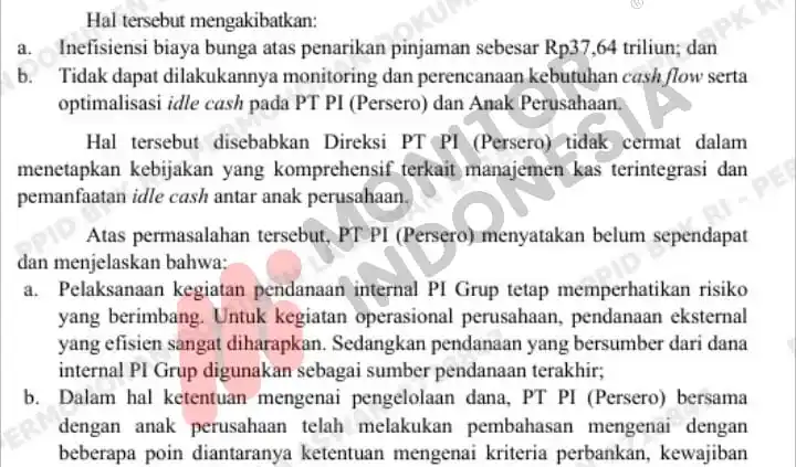 Badan Pemeriksa Keuangan (BPK) dalam Laporan Hasil Pemeriksaan (LHP) atas kinerja PT Pupuk Indonesia (Persero) dalam penyediaan pupuk dan peningkatan daya saing perusahaan selama periode 2022, 2023, hingga Semester I 2024. Laporan bernomor 39/T/LHP/DJPKN-VII/PBN.01/07/2025 dengan tanggal 29 Juli 2025 (Foto: Dok MI)