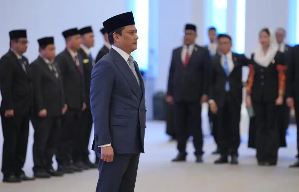 Thomas Djiwandono resmi dilantik jadi Deputi Gubernur BI di Jakarta, Senin (9/2/2026). (Foto: Dok BI)