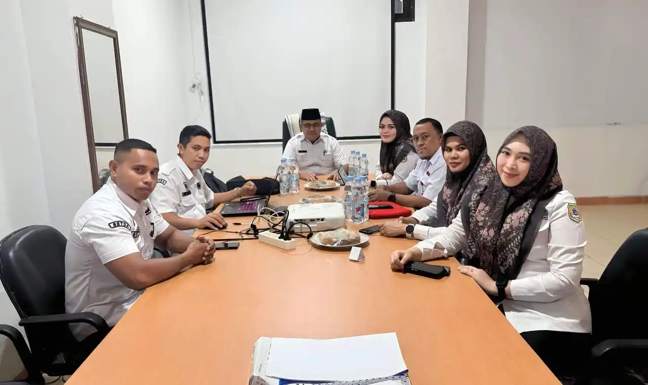 Tim BPBJ Malut saat melakukan perekaman akun Inaproc di Biro Pemerintahan Malut, Kamis 4 September 2025 (Foto: Dok BPBJ Malut)