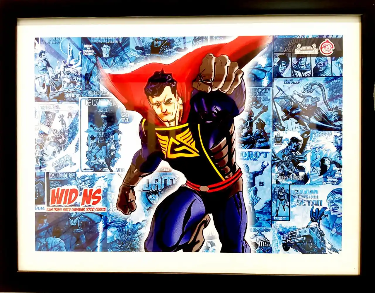 Tokoh fiksi komik dalam serial superhero Godam, karya Wid NS(Foto: Dok MI)
