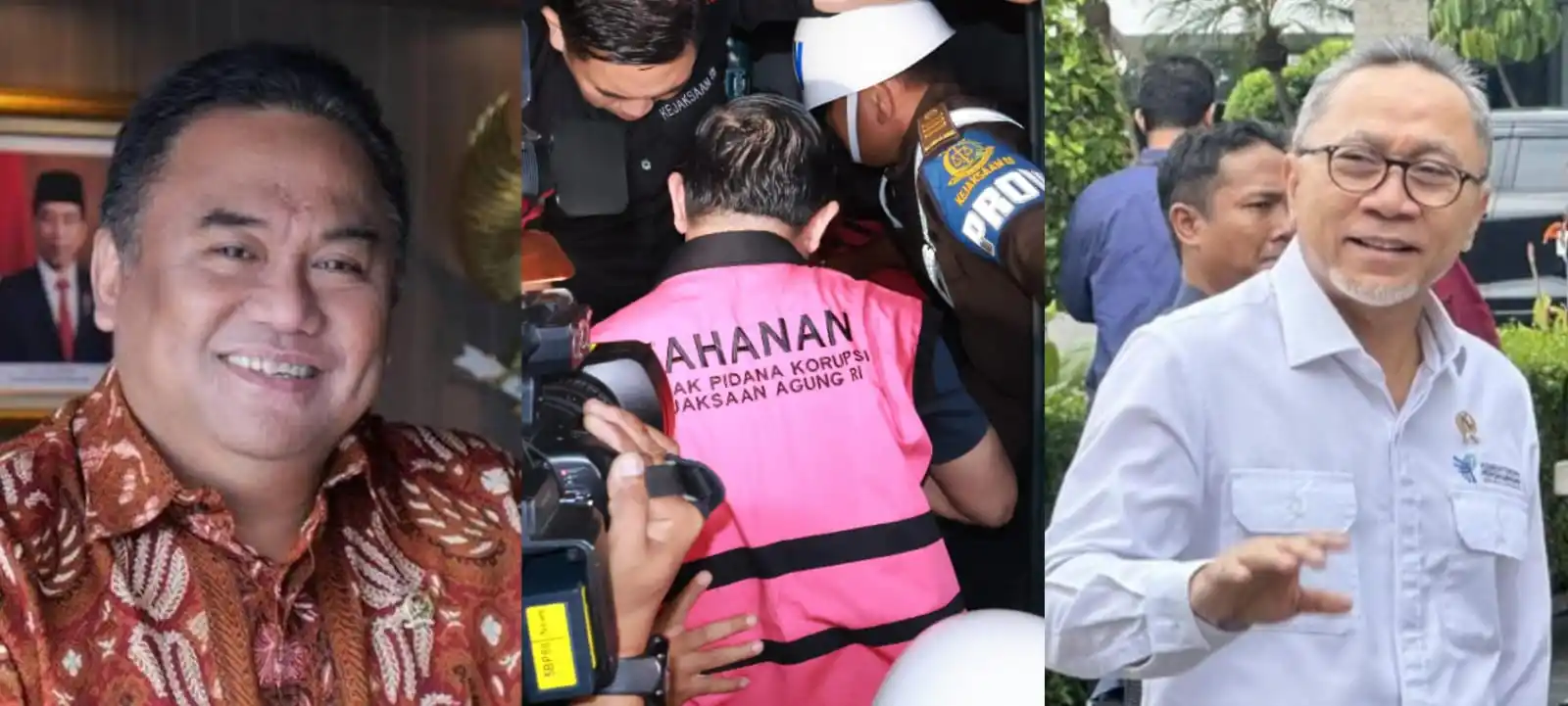 Rachmat Gobel (kiri), Tom Lembong (tengah) dan Zulkifli Hasan (kiri) (Foto: Kolase MI/Aswan/Diolah dari berbagai sumber)