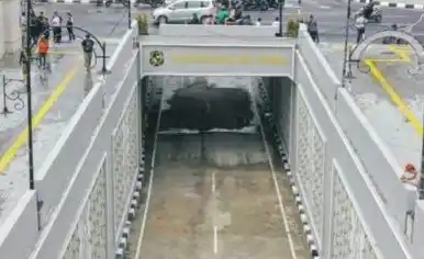 Suasana underpass Jalan HM Yamin Medan (Foto: Istimewa)