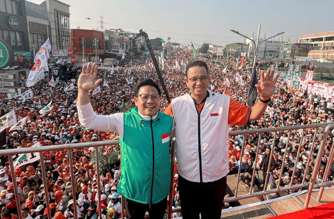 Muhaimin Iskandar bersama Anies Baswedan di Kota Depok. (Foto: Dok.Muhaimin Iskandar/MI)