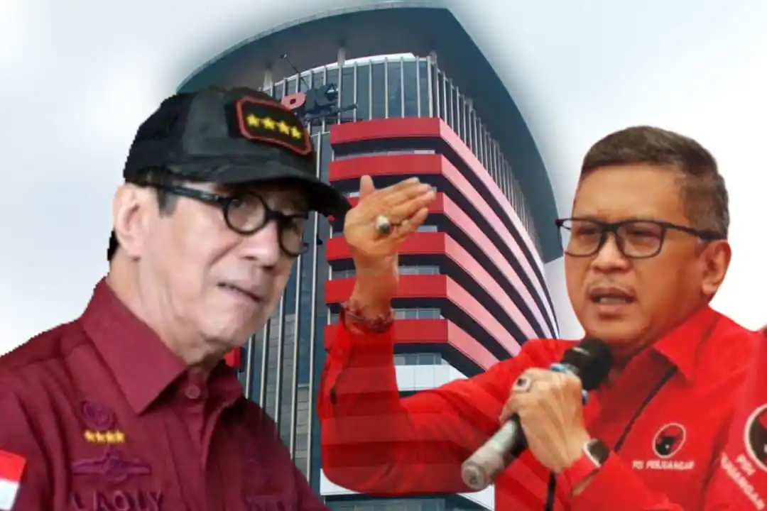 Ilustrasi - KPK - Yasonna Laoly - Hasto Kristiyanto (Foto: Dok MI)